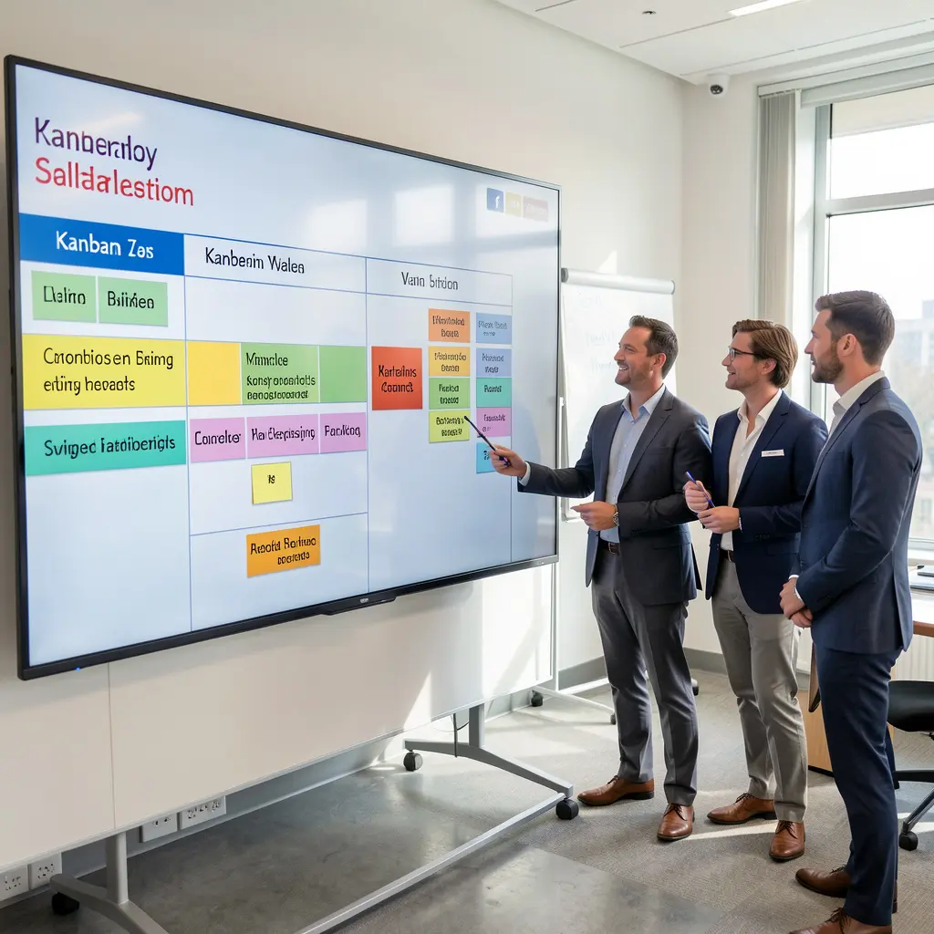 Professional team working on digital organization projects